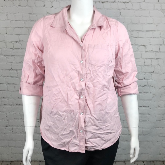 0X 3X Style & Co Pink Button Down Shirt Plus Size - Picture 2 of 6